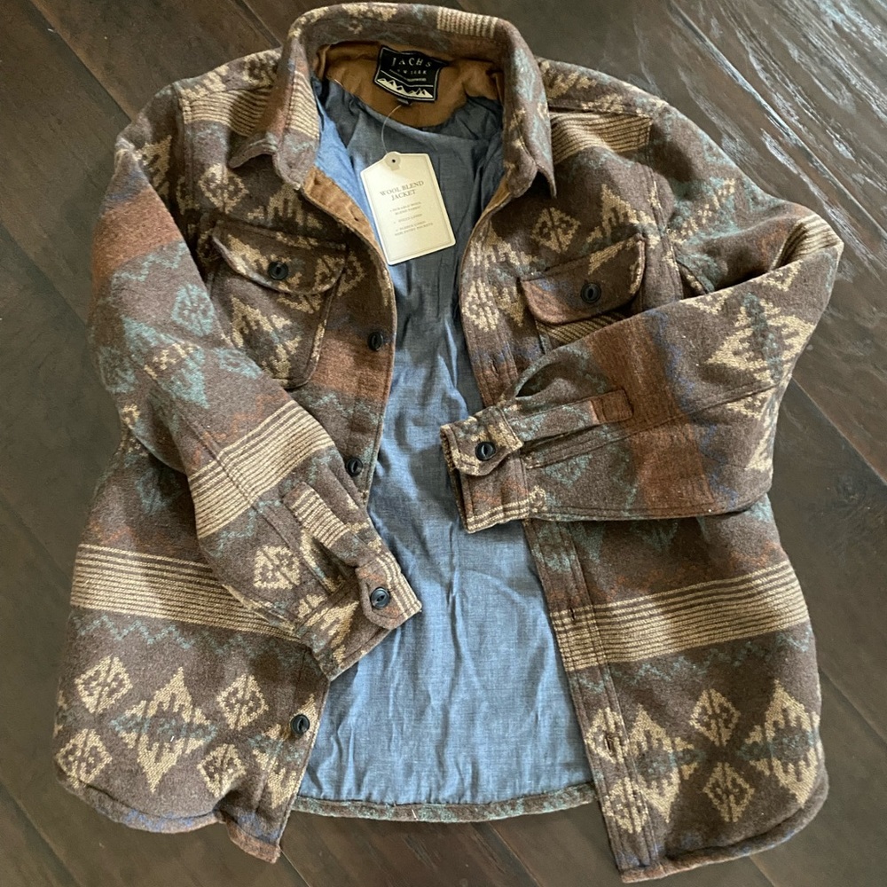 NWT. Brown wool jacket.